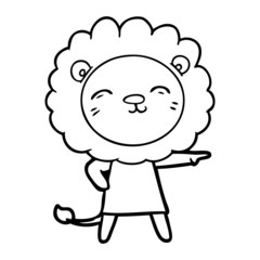 Fototapeta premium cartoon lion