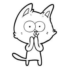 funny cartoon cat