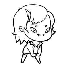 cartoon friendly vampire girl