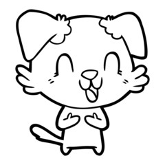 laughing cartoon dog