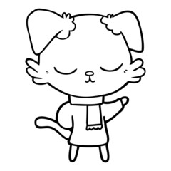 cute cartoon dog