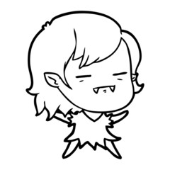 cartoon undead vampire girl