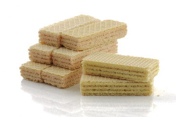 wafer isolated on white background