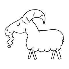 cartoon goat