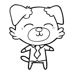 cartoon dog manager