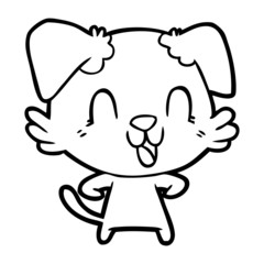 laughing cartoon dog
