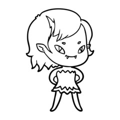 vampire girl in dress
