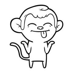funny cartoon monkey