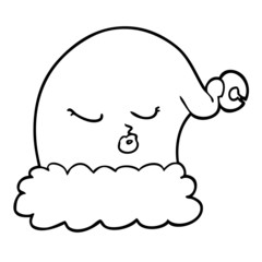 cartoon christmas santa hat