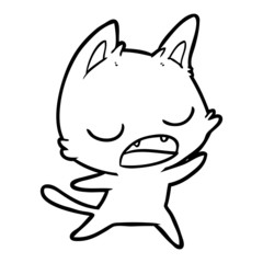 talking cat cartoon