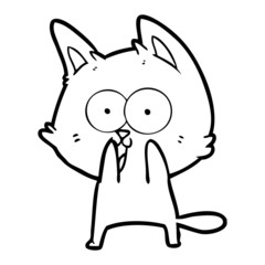 funny cartoon cat