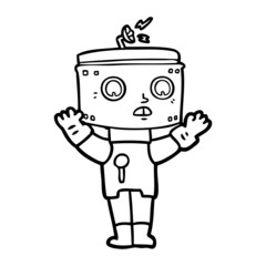 cartoon robot