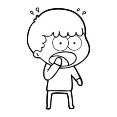 cartoon shocked man