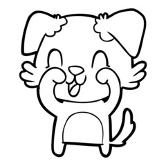 laughing cartoon dog
