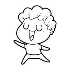 laughing cartoon man