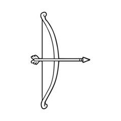 cartoon bow and arrow