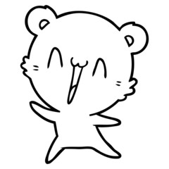 happy bear cartoon