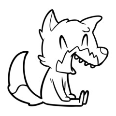 laughing fox cartoon