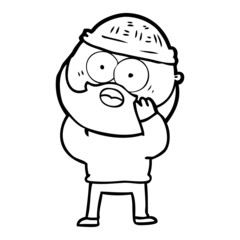 cartoon bearded man