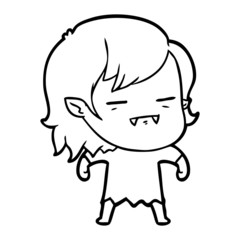 cartoon undead vampire girl