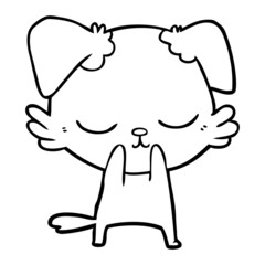 cute cartoon dog