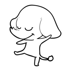 cartoon smiling elephant