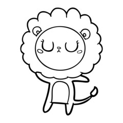 cartoon lion