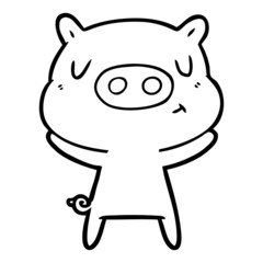 cartoon content pig