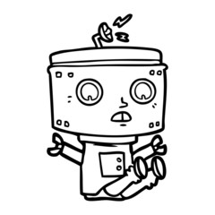cartoon robot