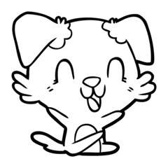 laughing cartoon dog