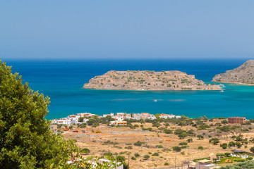 Naklejka na ściany i meble Spinalonga island on Crete, Greece