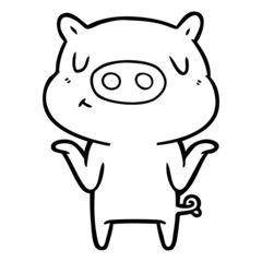 cartoon content pig