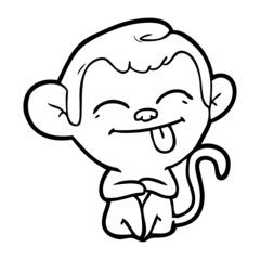 funny cartoon monkey