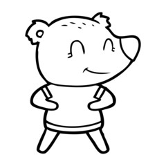 friendly bear cartoon