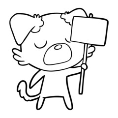 Fototapeta premium cartoon dog