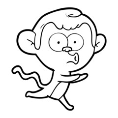 cartoon hooting monkey