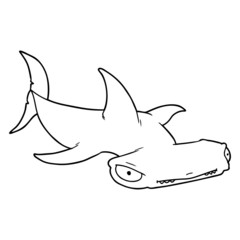 cartoon hammerhead shark