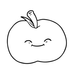 cartoon apple