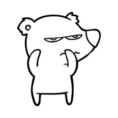 angry bear polar cartoon