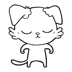 cute cartoon dog
