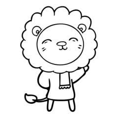 cartoon lion