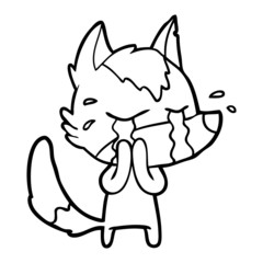 cartoon crying wolf