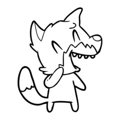 laughing fox cartoon