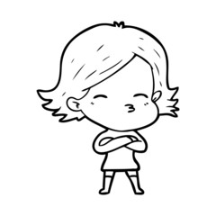 cartoon woman