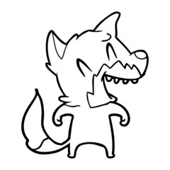 laughing fox cartoon