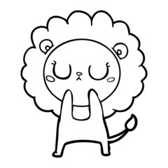 cartoon lion