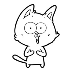 funny cartoon cat