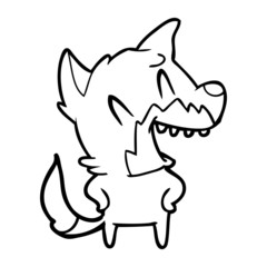 laughing fox cartoon