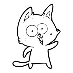 funny cartoon cat
