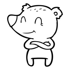 friendly bear cartoon